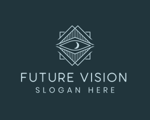 Vision Eye Moon logo design