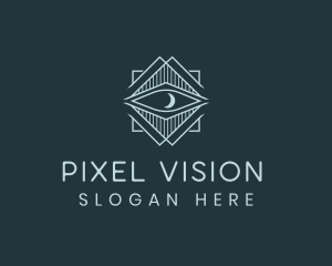 Vision Eye Moon logo design