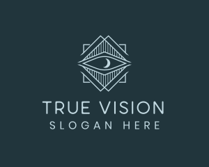 Vision Eye Moon logo design