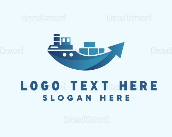 Cargo Ship Arrow Logo