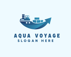 Cargo Ship Arrow logo design