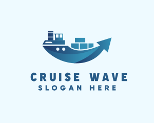 Cruiser - Cargo Ship Arrow logo design