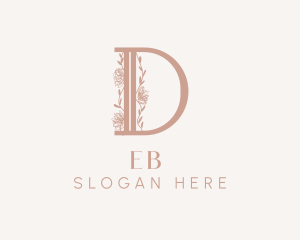Flower Boutique Letter D  Logo