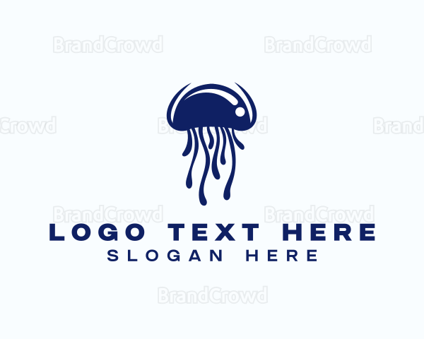 Nature Wildlife Jellyfish Logo