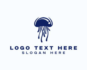 Biology - Nature Wildlife Jellyfish logo design