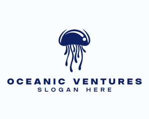 Nature Wildlife Jellyfish  logo design