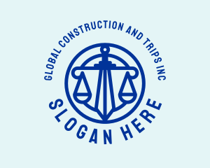 Court House - Legal Law Judiciary logo design