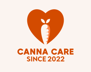 Carrot Heart Dental Pediatric  logo design