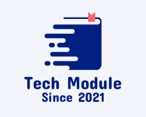 Module - Online Learning Book logo design