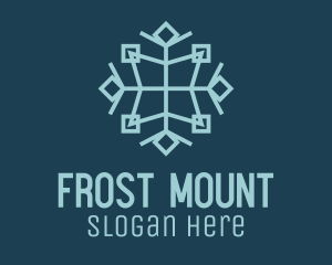 Cool Air Snowflake logo design