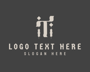 Gothic Letter T Logo