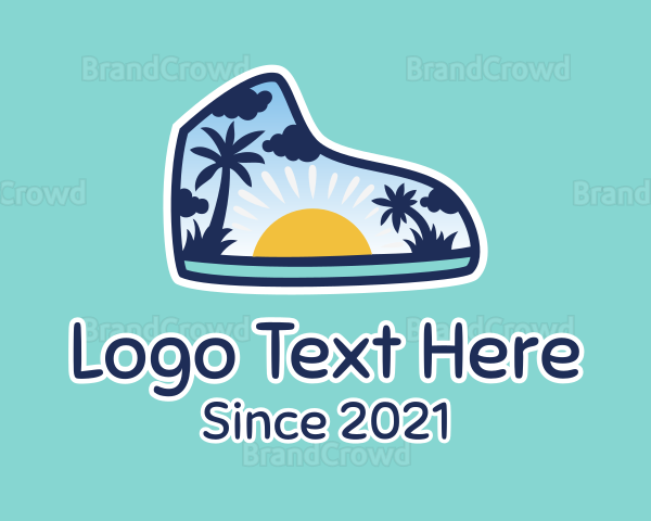 Summer Beach Sneakers Logo