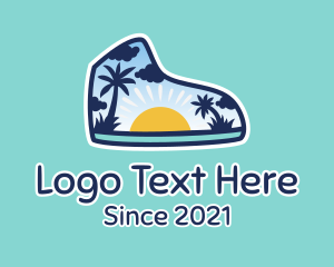 Sneakerhead - Summer Beach Sneakers logo design