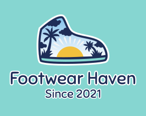 Summer Beach Sneakers logo design