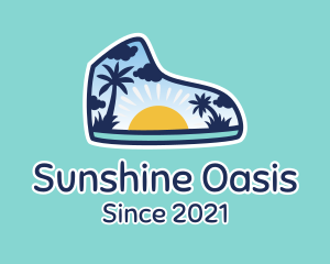 Summer Beach Sneakers logo design