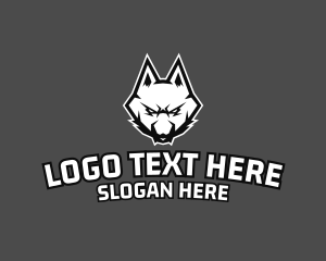Canine - Wildlife Wolf Esports logo design
