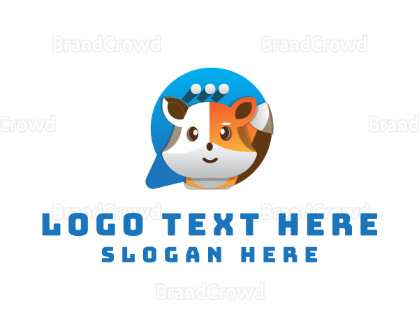 Cute Fox Chat Logo