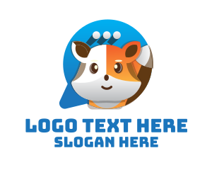 Chat - Cute Fox Chat logo design