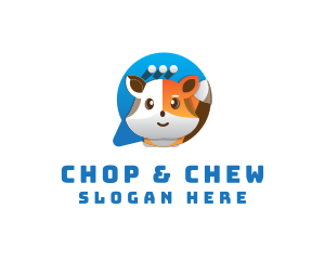 Raccoon - Cute Fox Chat logo design