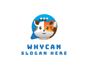 Chat - Cute Fox Chat logo design