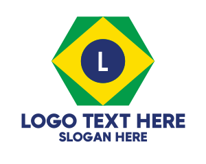 Brazil - Hexagon Brazil Lettermark logo design
