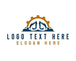 Engineer - Excavation Digging Machine logo design