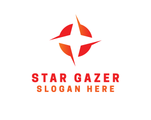 Star Shuriken Astrology logo design