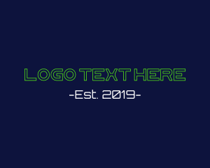 IT Service - Hacker Code Wordmark logo design