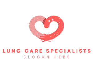 Heart Hands Care Charity logo design