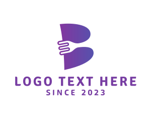 Food Chain - Minimalist Fork B logo design