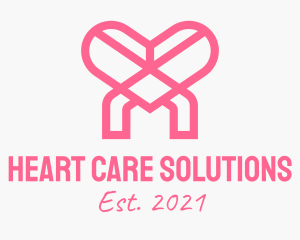 Pink Heart Charity logo design