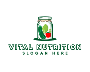 Vegetable Jar Nutrition logo design