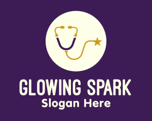 Starry Medical Stethoscope logo design