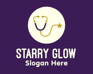 Starry Medical Stethoscope logo design