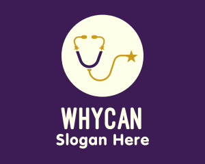 Stehoscope - Starry Medical Stethoscope logo design