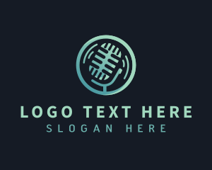 Singing - Mic Media Podcast logo design