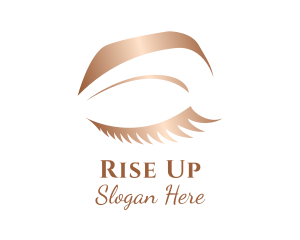 Bronze Female Eye logo design