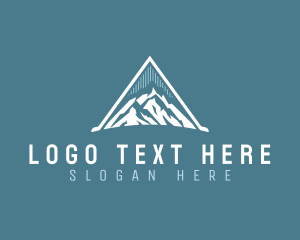 Mountaineering - Ice Mountain Peak logo design