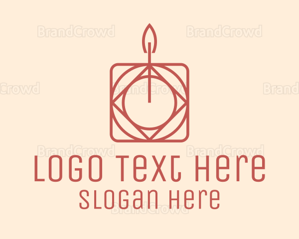Scented Candle Pattern Logo