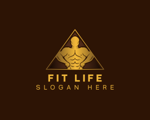 Gym Fitness Masculine Trainer logo design