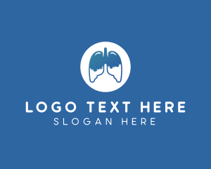 Body Organ - Respiratory Lung Disease logo design