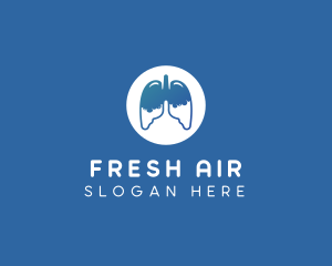 Lungs - Respiratory Lung Disease logo design