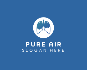 Oxygen - Respiratory Lung Disease logo design