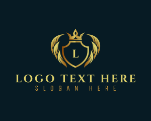 Luxury - Royal Wing Shield logo design