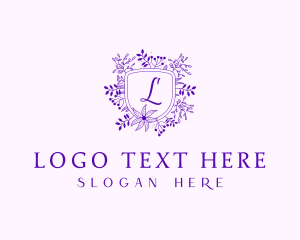 Skin Care - Florist Garden Shield logo design