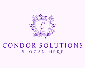 Florist Garden Shield logo design