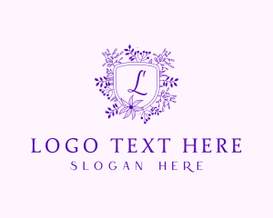 Shop - Florist Garden Shield logo design