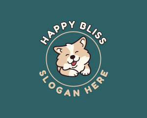 Smiling Cute Dog logo design