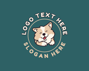 Animal - Smiling Cute Dog logo design