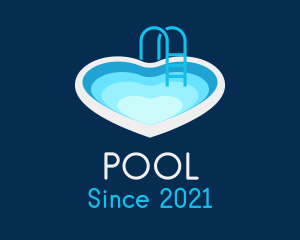 Heart Swimming Pool logo design